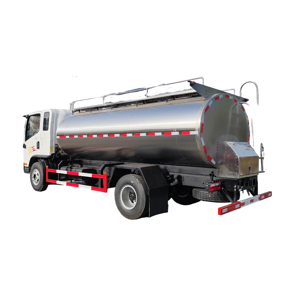 Frigorífico móvel personalizado de aço inoxidável de 5000L-20000L, de grau alimentício, refrigerado, 304 isolado para transporte de leite