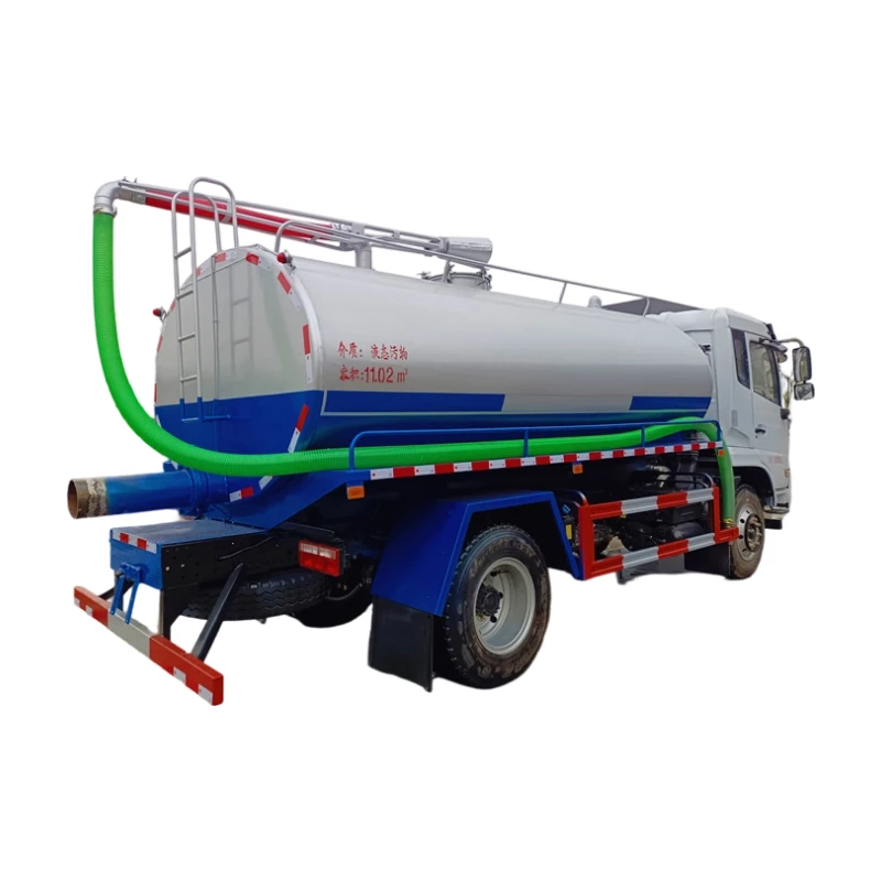 Caminhão de sucção de esgoto Dongfeng manual para limpeza de fossas sépticas 6000L-13000L Caminhão de vácuo de excremento