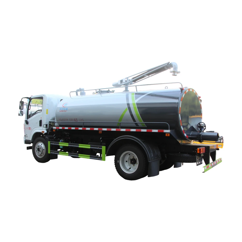 Venda Direta de Caminhão de Sucção de Esgoto Dongfeng Huashen 8 toneladas. Sucção e Descarga de Esgoto por Tubulação Subterrânea.