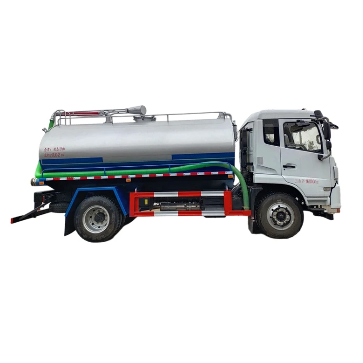Caminhão de sucção de esgoto Dongfeng manual para limpeza de fossas sépticas 6000L-13000L Caminhão de vácuo de excremento