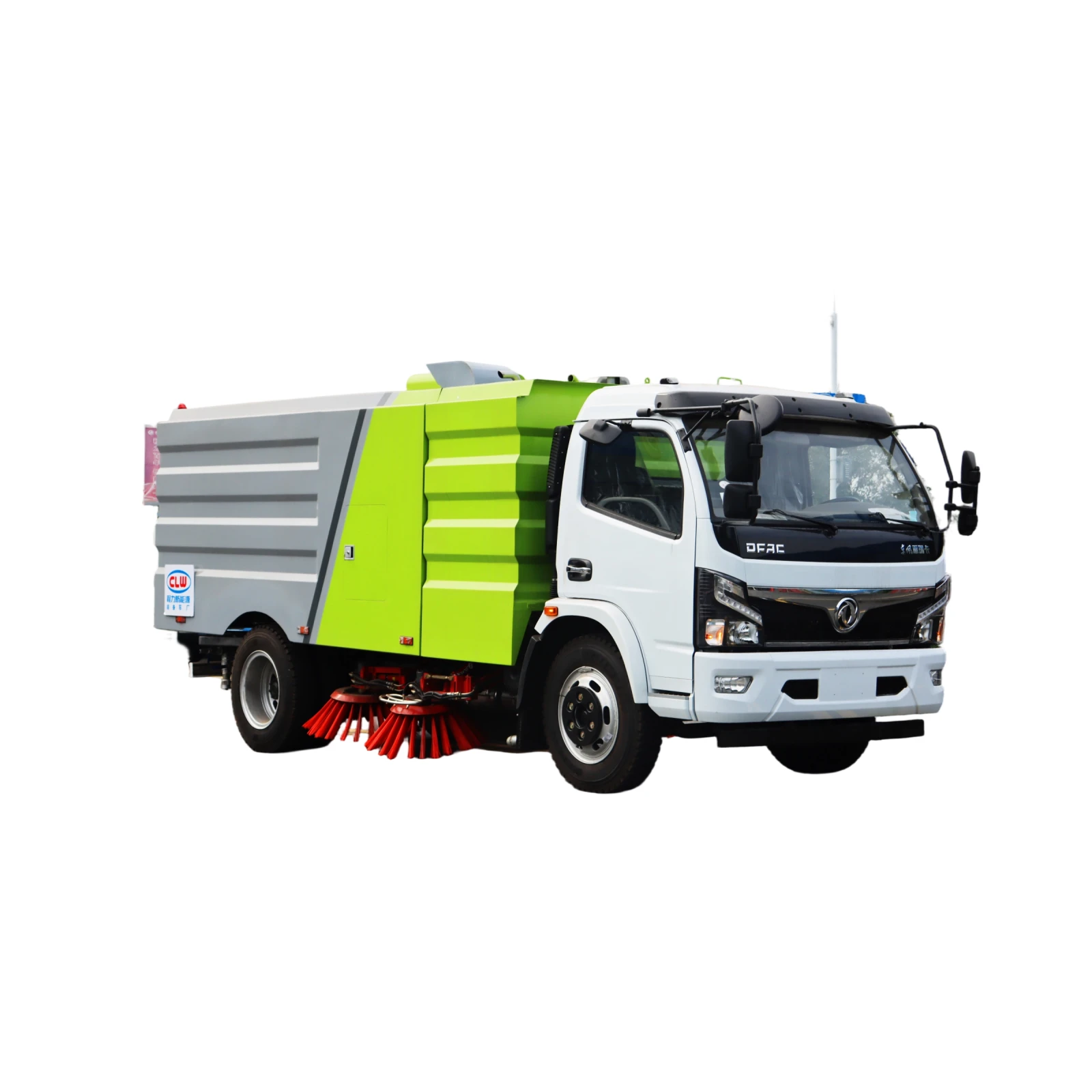 CLW5120TSL6 Varredora de Rua Nova Dali Carda Dongfeng com Motor e Caixa de Engrenagens