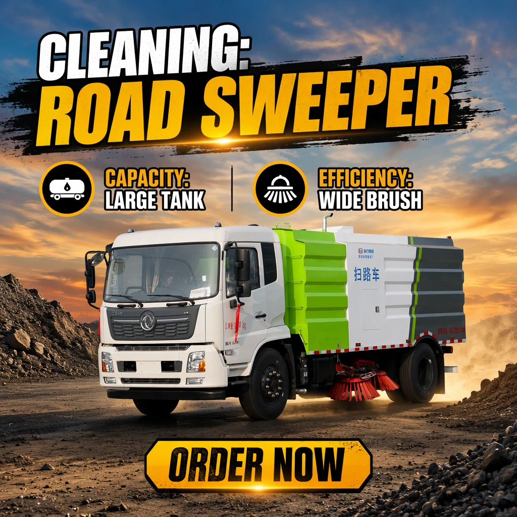 CLW5120TSL6 Sweeper novo Dali Carda da rua com motor e caixa de engrenagens 18000kg 1 Ano de Garantia