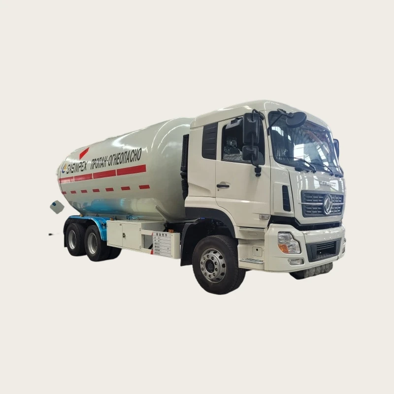 Novo HOWO/Shacman Euro 6 Emissão 6x4 Eixo Trator Caminhão Bobtail com 32 Caixas Tanque de Transporte de Gás Condição Nova