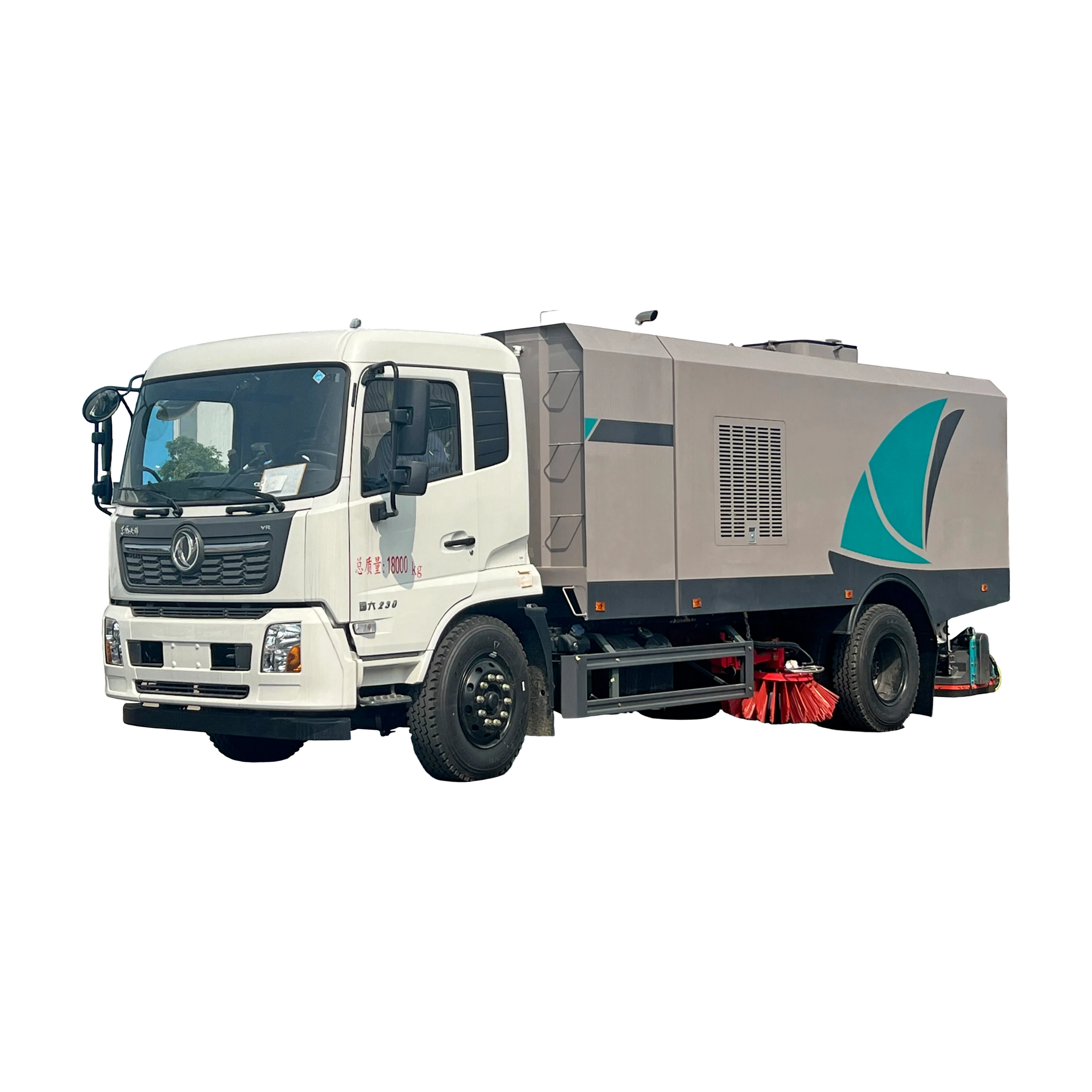 Limpeza de Chão de Vassoura Traseira Dupla Finalidade Dongfeng Tianjin CL5180TXC6GX-A Adecuada para Limpeza Seca e Molhada 18000kg Garantia de 1 Ano