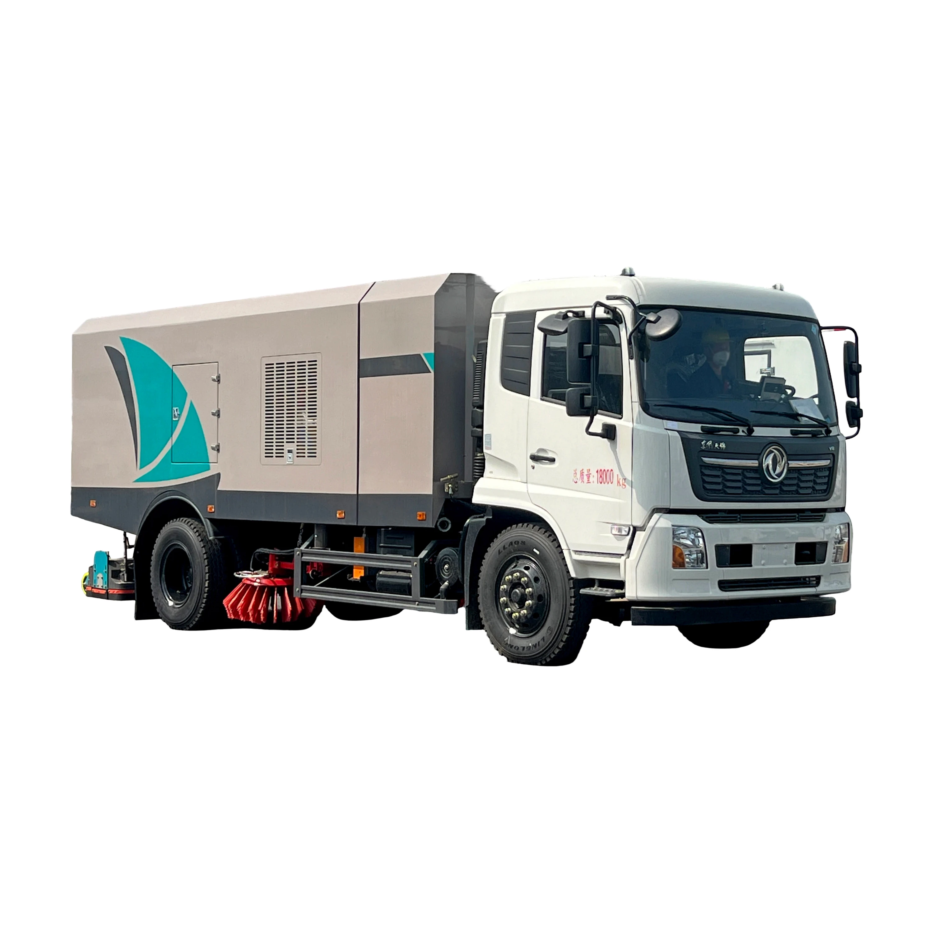 Limpeza de Chão de Vassoura Traseira Dupla Finalidade Dongfeng Tianjin CL5180TXC6GX-A Adecuada para Limpeza Seca e Molhada 18000kg Garantia de 1 Ano