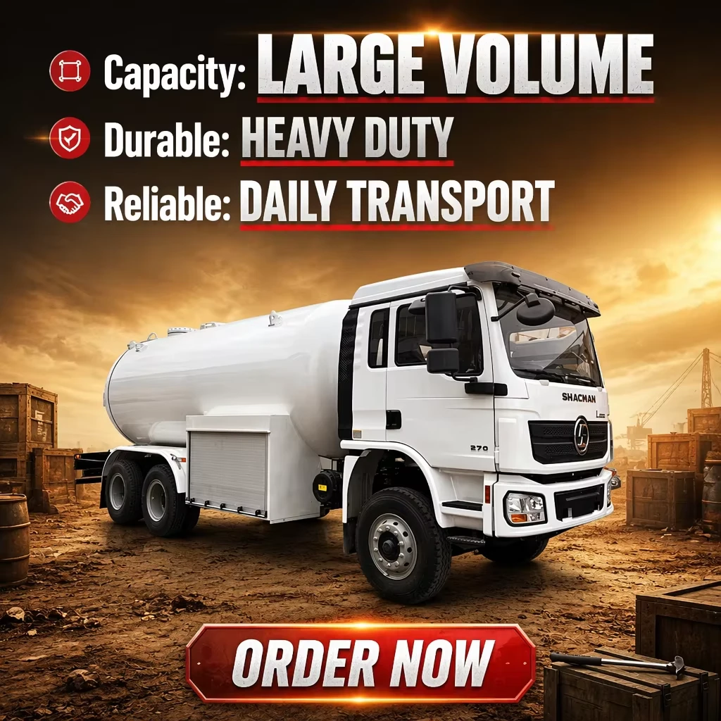 Fábrica direta da China 25cbm Navio-tanque de óleo 4x2 Roda de tração com transmissão manual Desert-Proof Armazenamento de LPG Novo estado