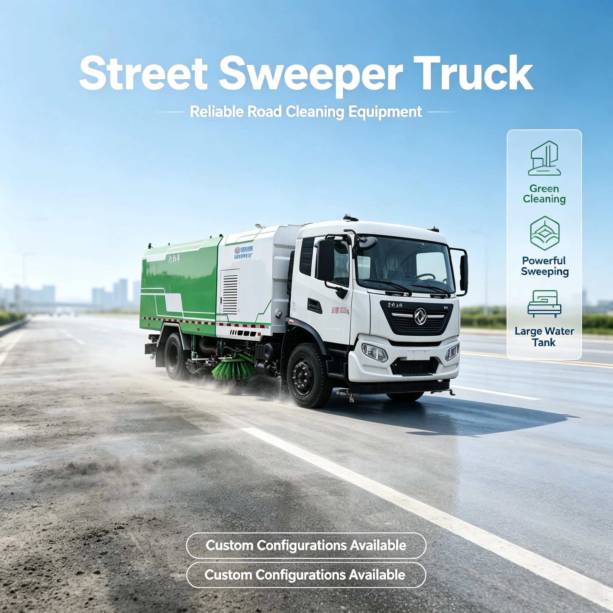 Veículo de Lava e Aspirar Dongfeng Tianjin com Bomba de Engrenagem de Motor 18000kg CLW5180TXSD6