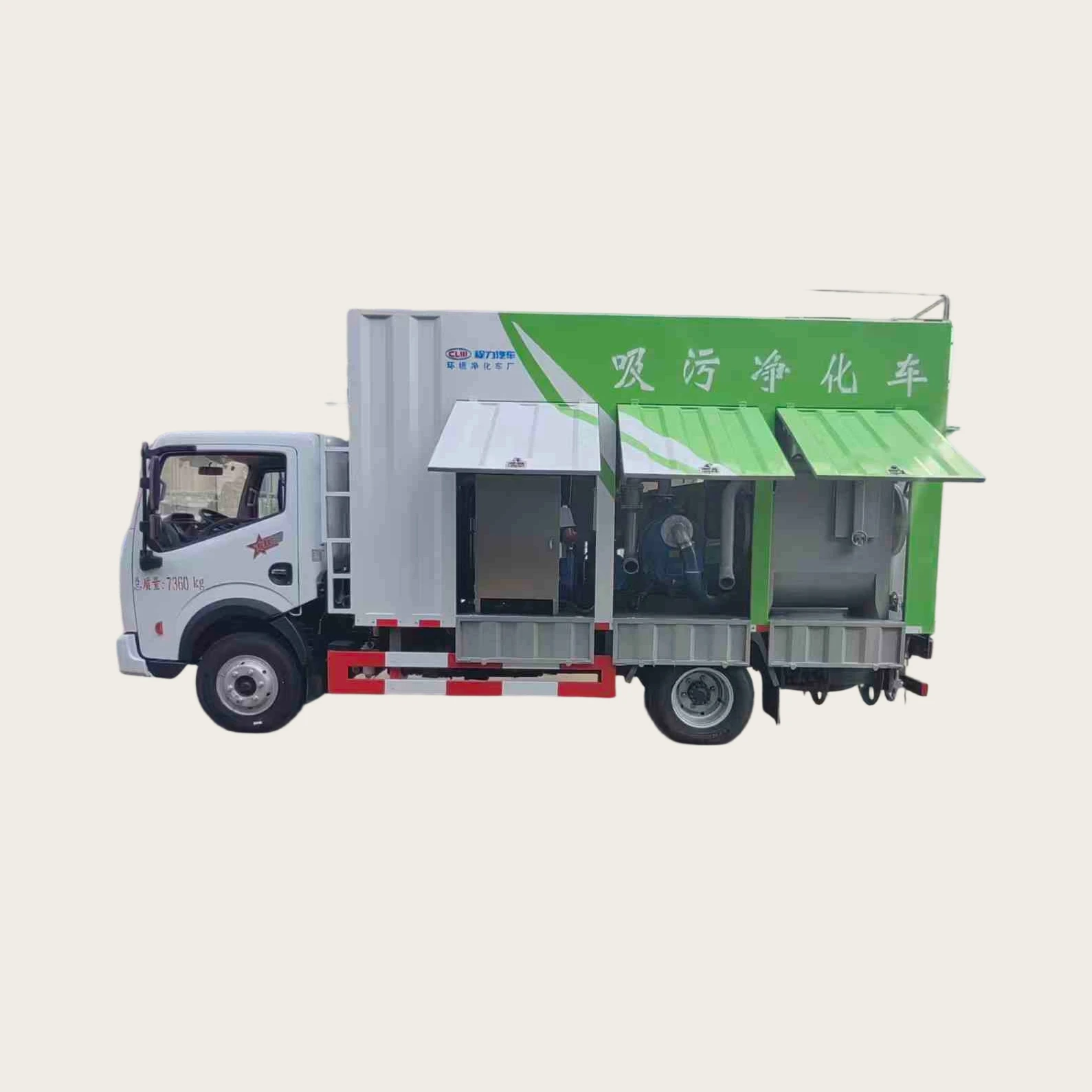 Bombadeira de Esgoto Chengli, Estrutura Compacta, Veículo de Sucção e Purificação de Esgoto Doliqa