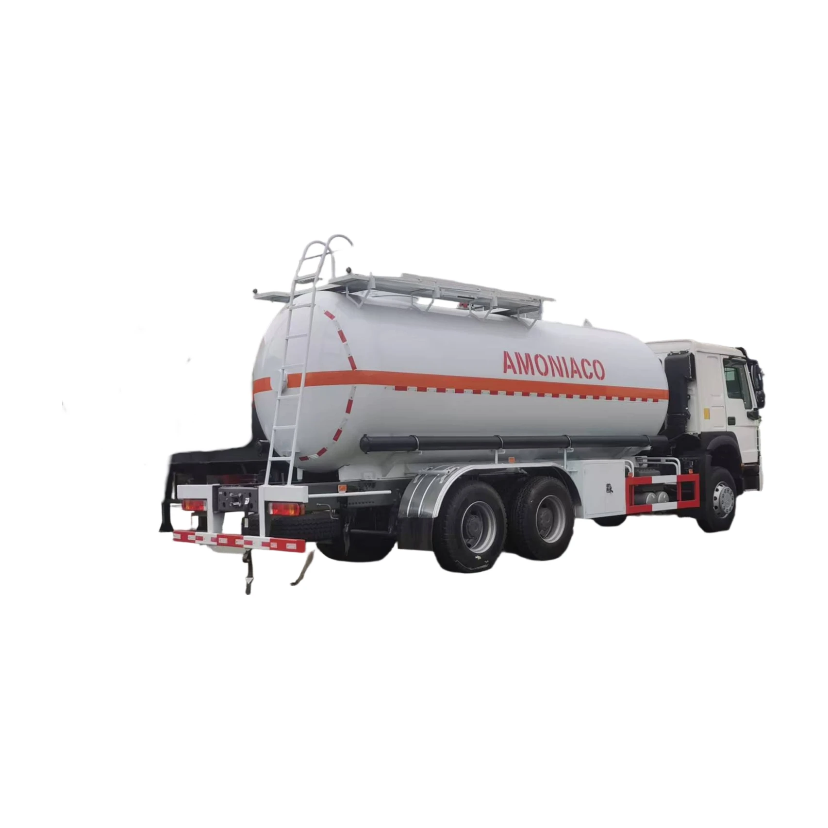 Fábrica direta da China 25cbm Navio-tanque de óleo 4x2 Roda de tração com transmissão manual Desert-Proof Armazenamento de LPG Novo estado