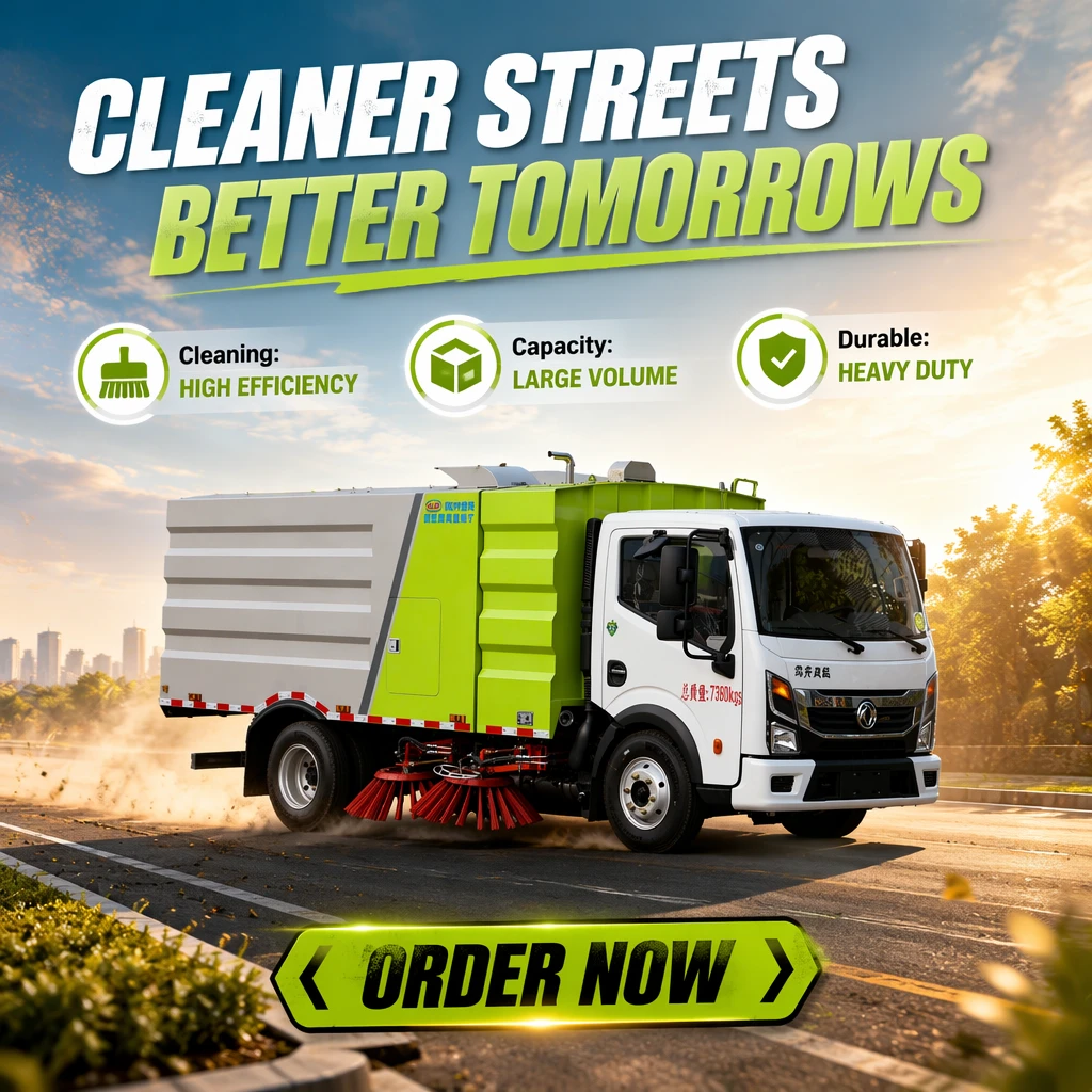 CL5070TSLE6 Pequeno Dolika Euro 6 Diesel Automático Veículo Leve de Limpeza de Ruas