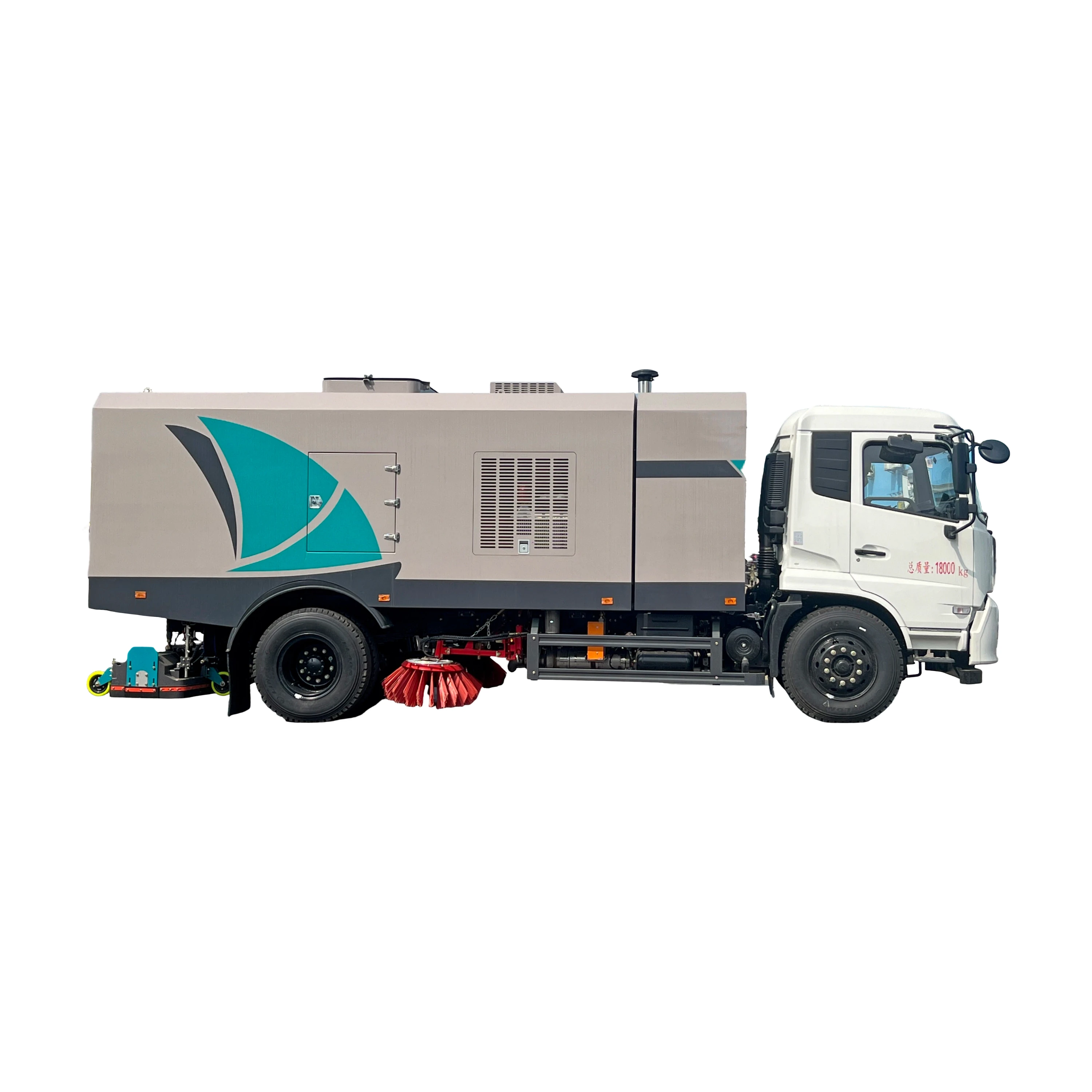 Limpeza de Chão de Vassoura Traseira Dupla Finalidade Dongfeng Tianjin CL5180TXC6GX-A Adecuada para Limpeza Seca e Molhada 18000kg Garantia de 1 Ano