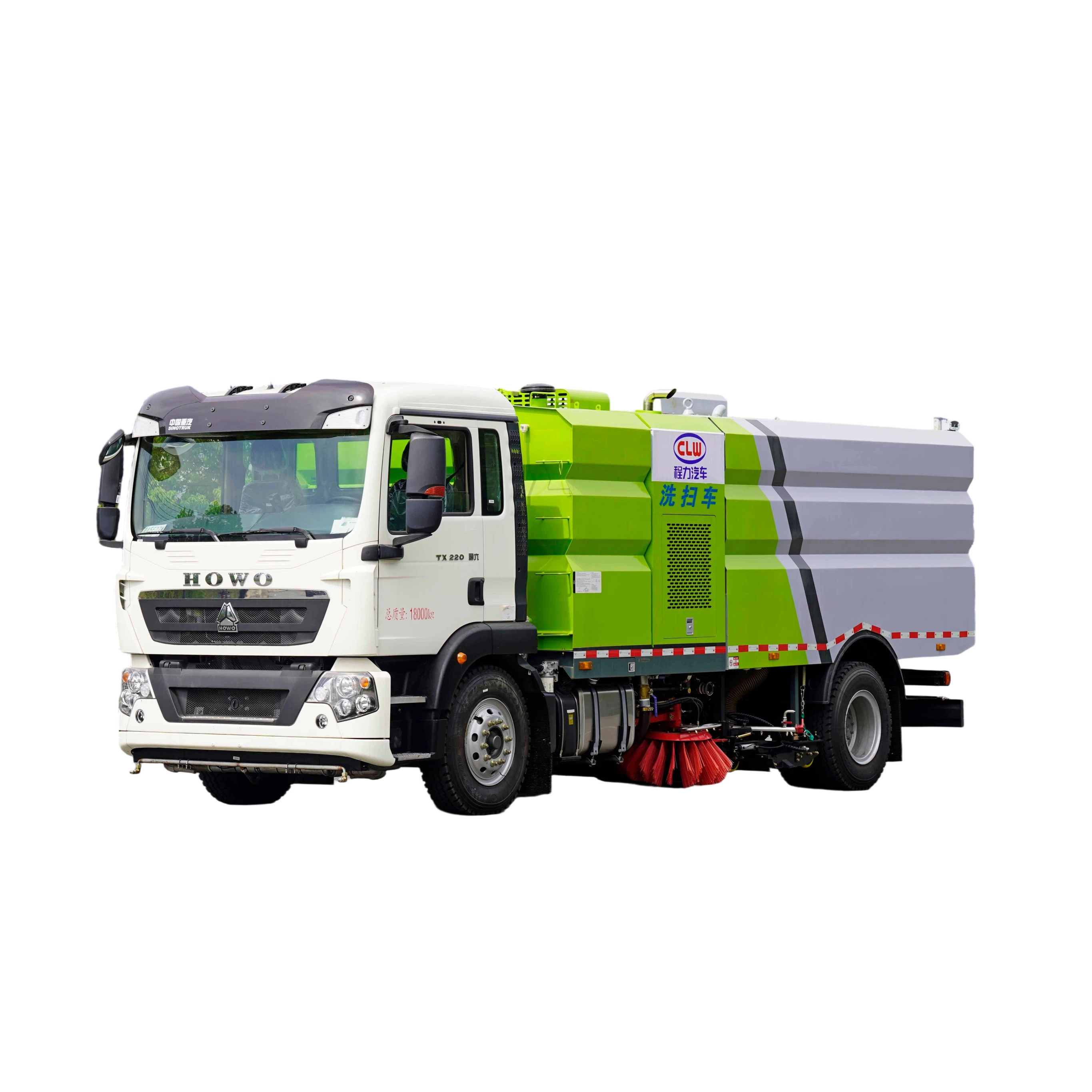 CL5181TXSZ6GX Veículo de Limpeza e Lavagem SinotrukNX com Caixa de Engrenagens do Bomba de Motor 18000kg 8925x2530x3150mm