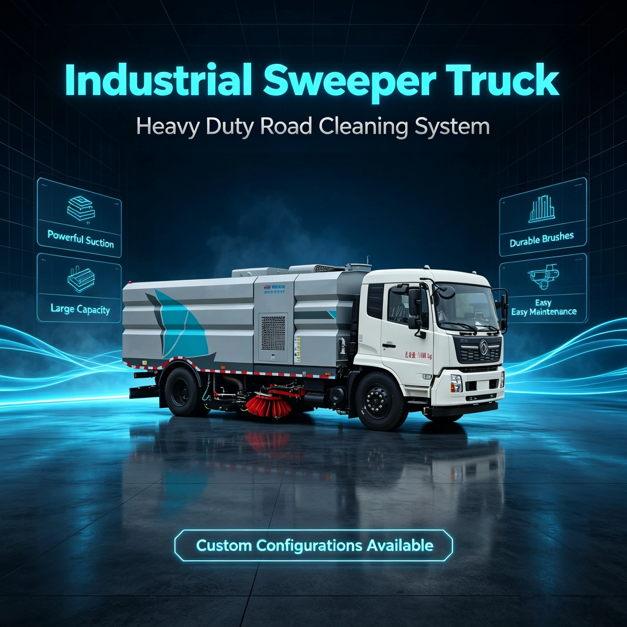 CL5180TXSD6GH Dongfeng Hubei Car Wash and Scanning Vehicle 8550x2480x3130mm Dimensões 18000kg Peso