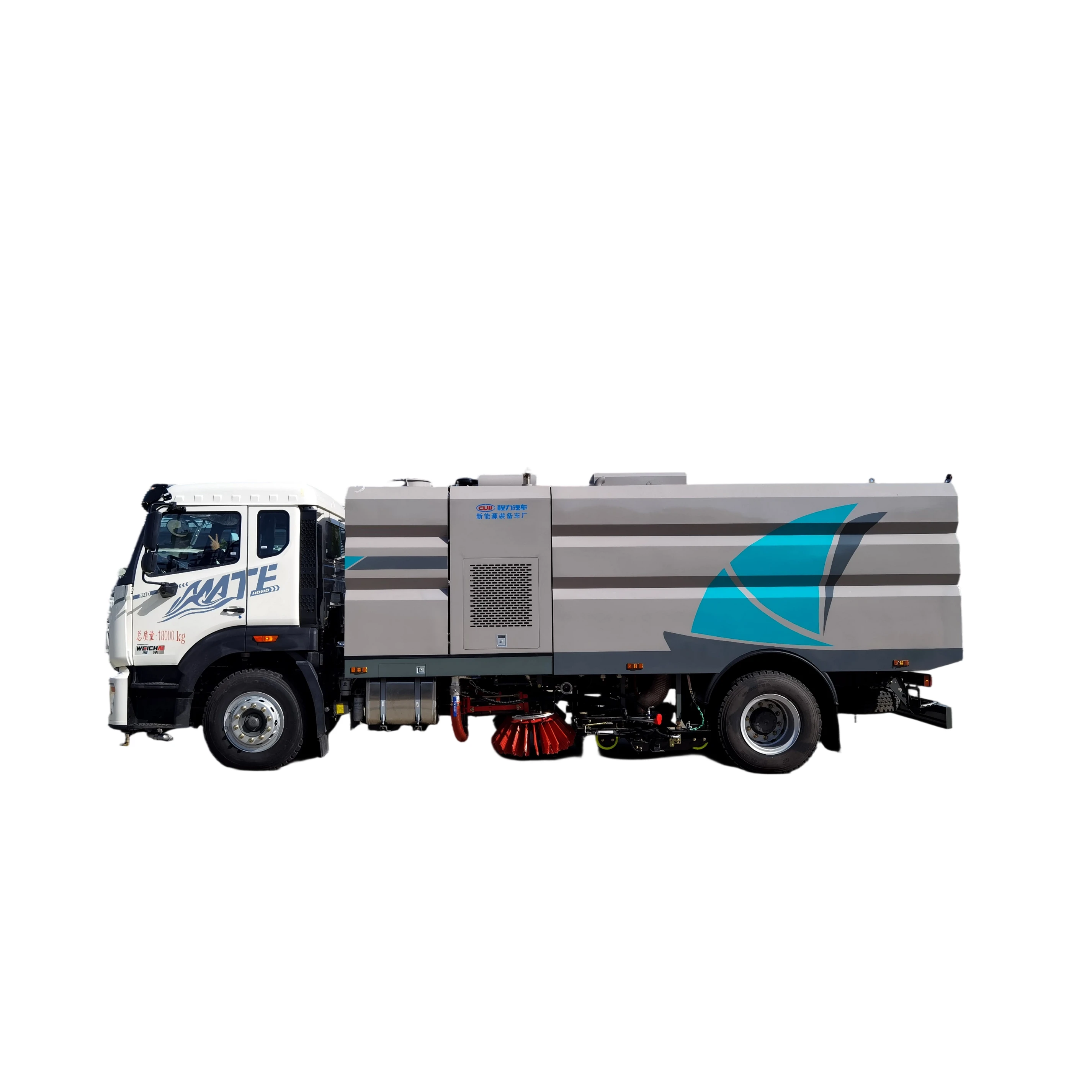 Novo Veículo de Lava e Varre Sinotruk NX CL5181TXSZ6GX com Motor de 240 HP, Origem Hubei, Garantia de 1 Ano, Peso de 18000kg