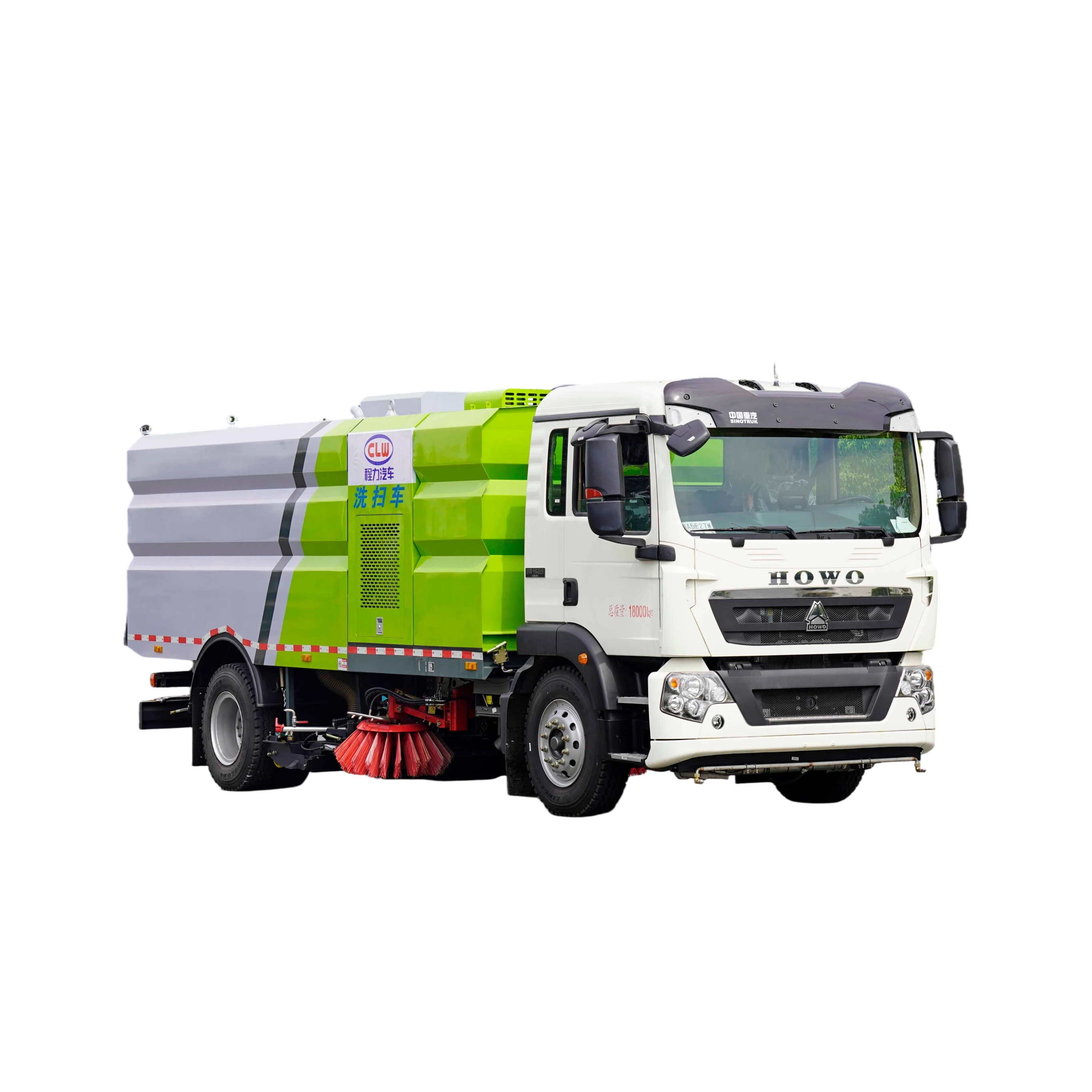 CL5181TXSZ6GX Veículo de Limpeza e Lavagem SinotrukNX com Caixa de Engrenagens do Bomba de Motor 18000kg 8925x2530x3150mm