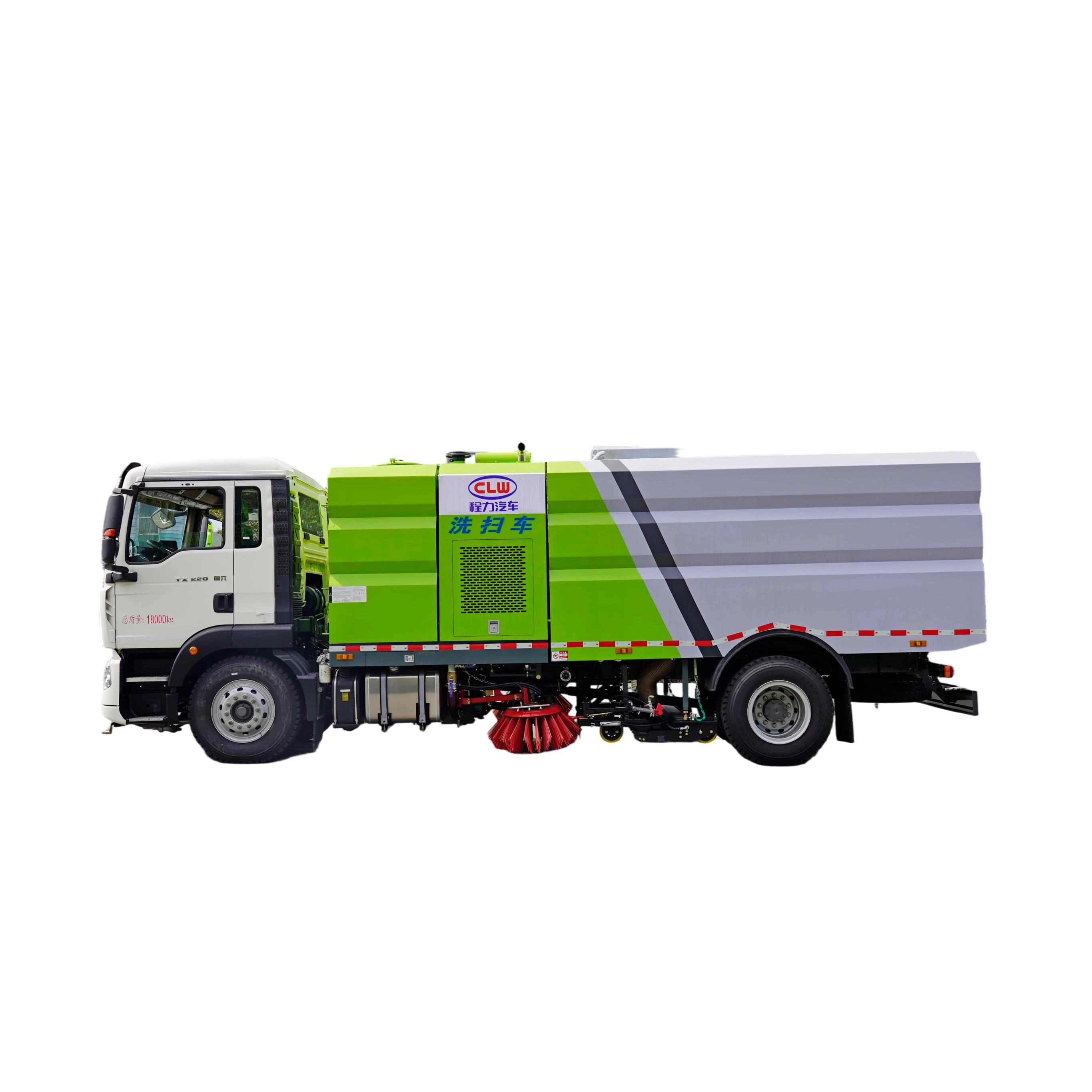 CL5181TXSZ6GX Veículo de Limpeza e Lavagem SinotrukNX com Caixa de Engrenagens do Bomba de Motor 18000kg 8925x2530x3150mm