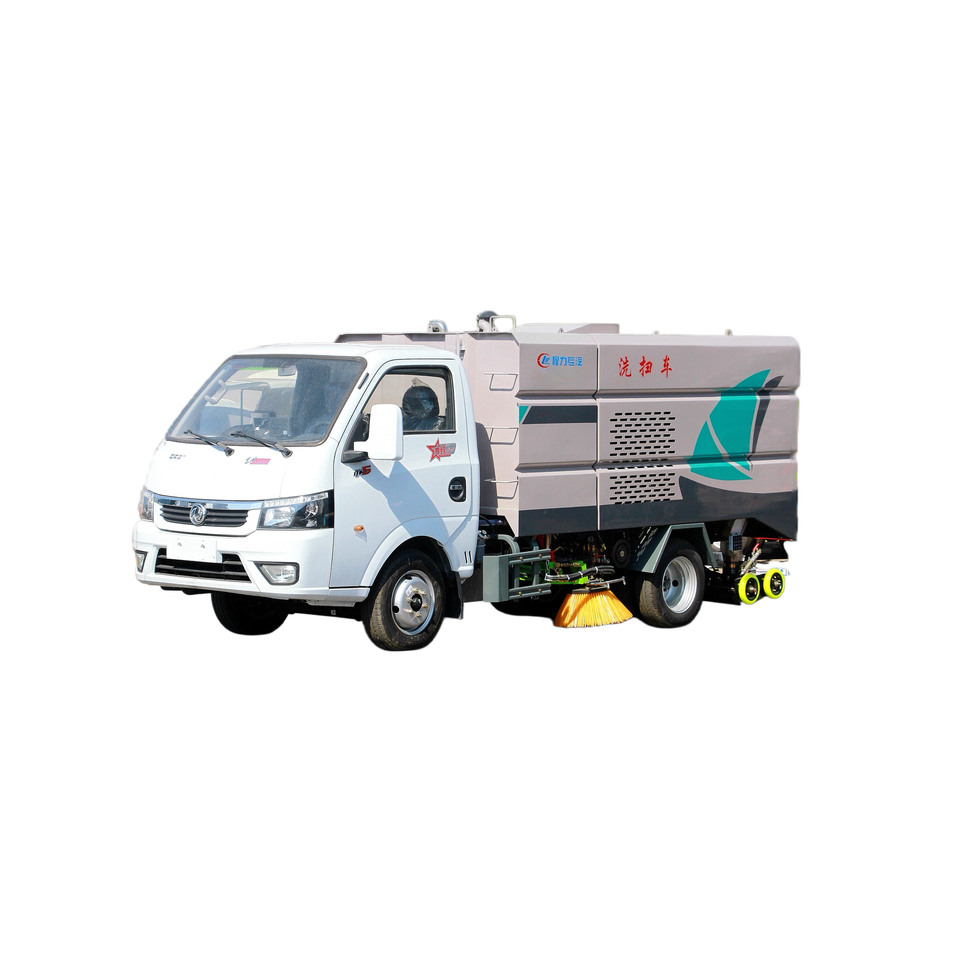 CLW5040TXSBSL Dongfeng Tuyi Série Veículo de Lavagem e Limpeza com Placa de Licença Azul Motorizada Sistema de Bomba e Engrenagem