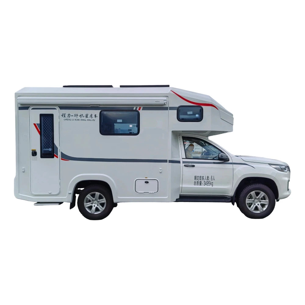 Futian picape tração 4x4 transmissão automática caminhão-casa de campismo
