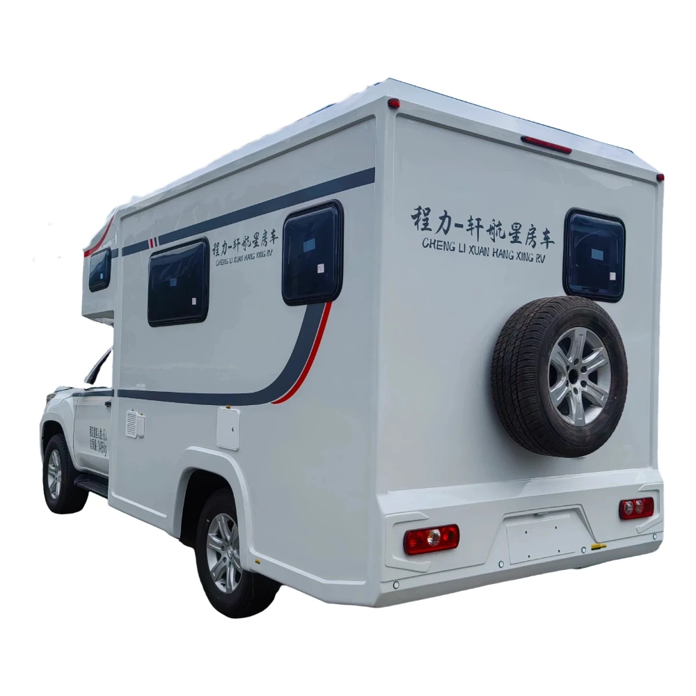 Futian picape tração 4x4 transmissão automática caminhão-casa de campismo
