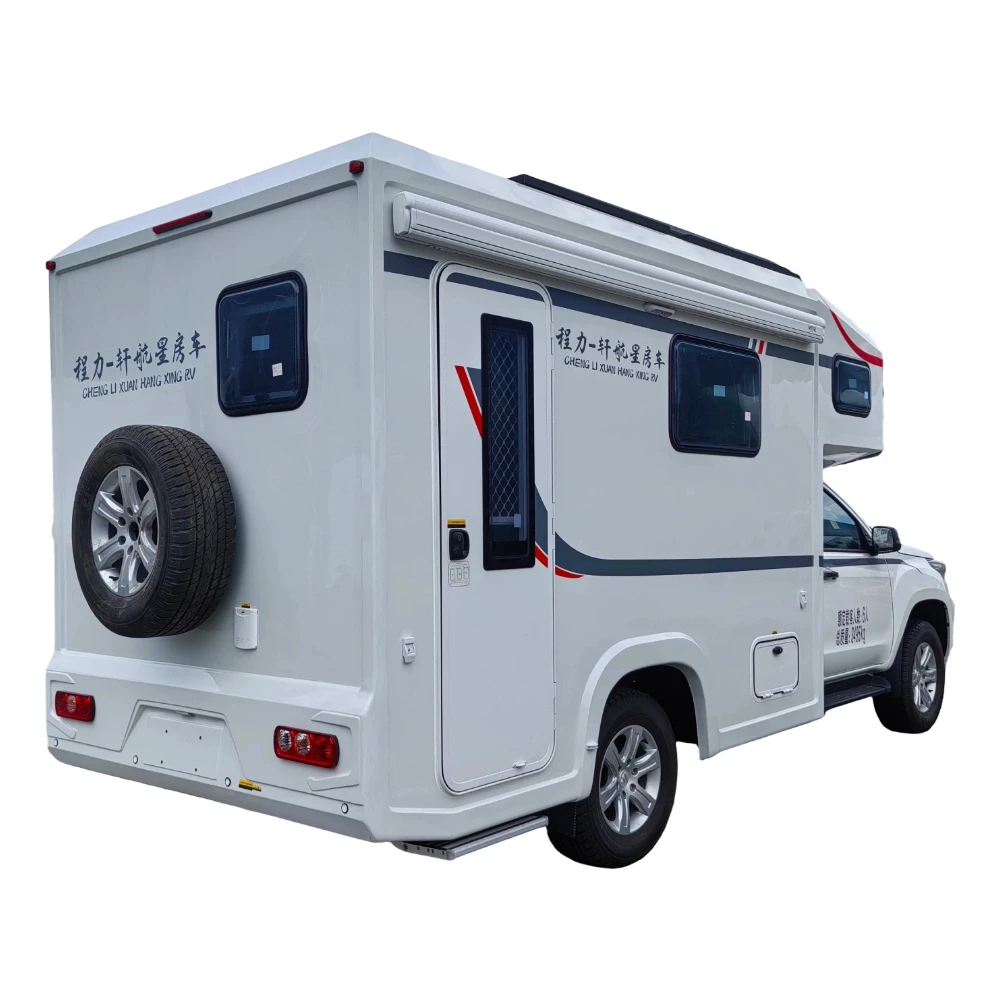 Futian picape tração 4x4 transmissão automática caminhão-casa de campismo