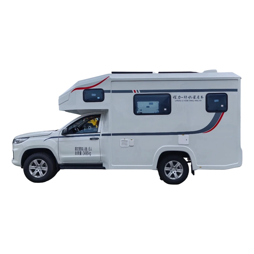 Futian picape tração 4x4 transmissão automática caminhão-casa de campismo