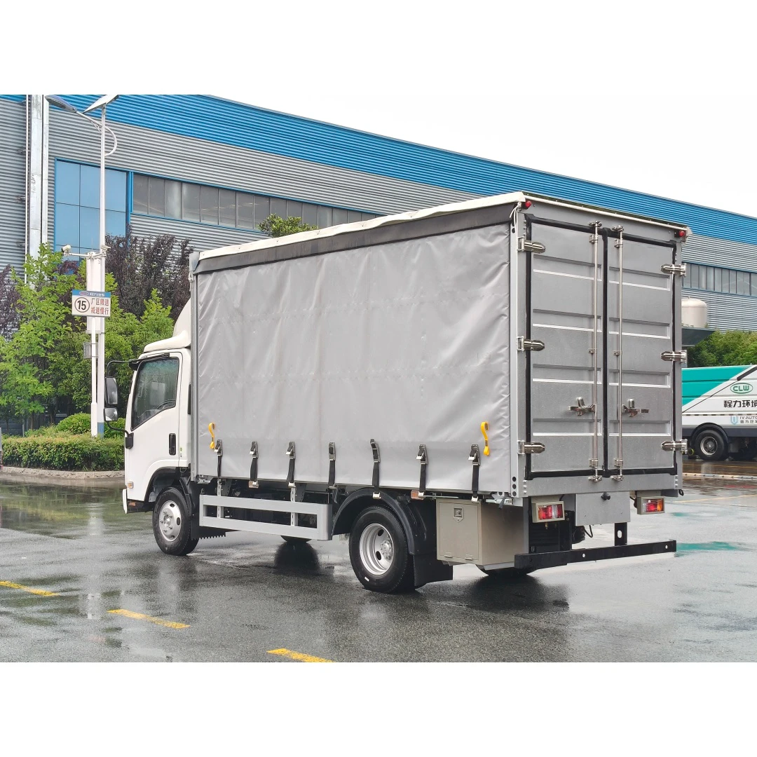Veículo de cortina lateral Chengli Isuzu KV100
