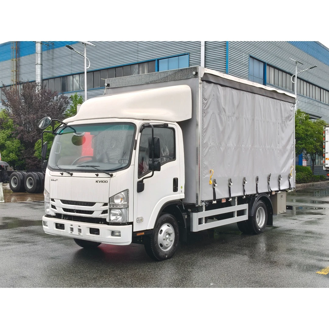 Veículo de cortina lateral Chengli Isuzu KV100